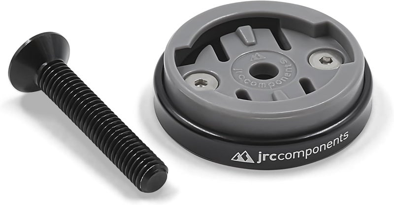 JRC Components Enkei Top Cap Bike Stem Mount | Compatible with All Models of Wahoo Elemnt GPS Devices | Lightweight CNC 6061-T6 Aluminium Body | Suitable for use with 1 1/8" Headset - Black - Image 1